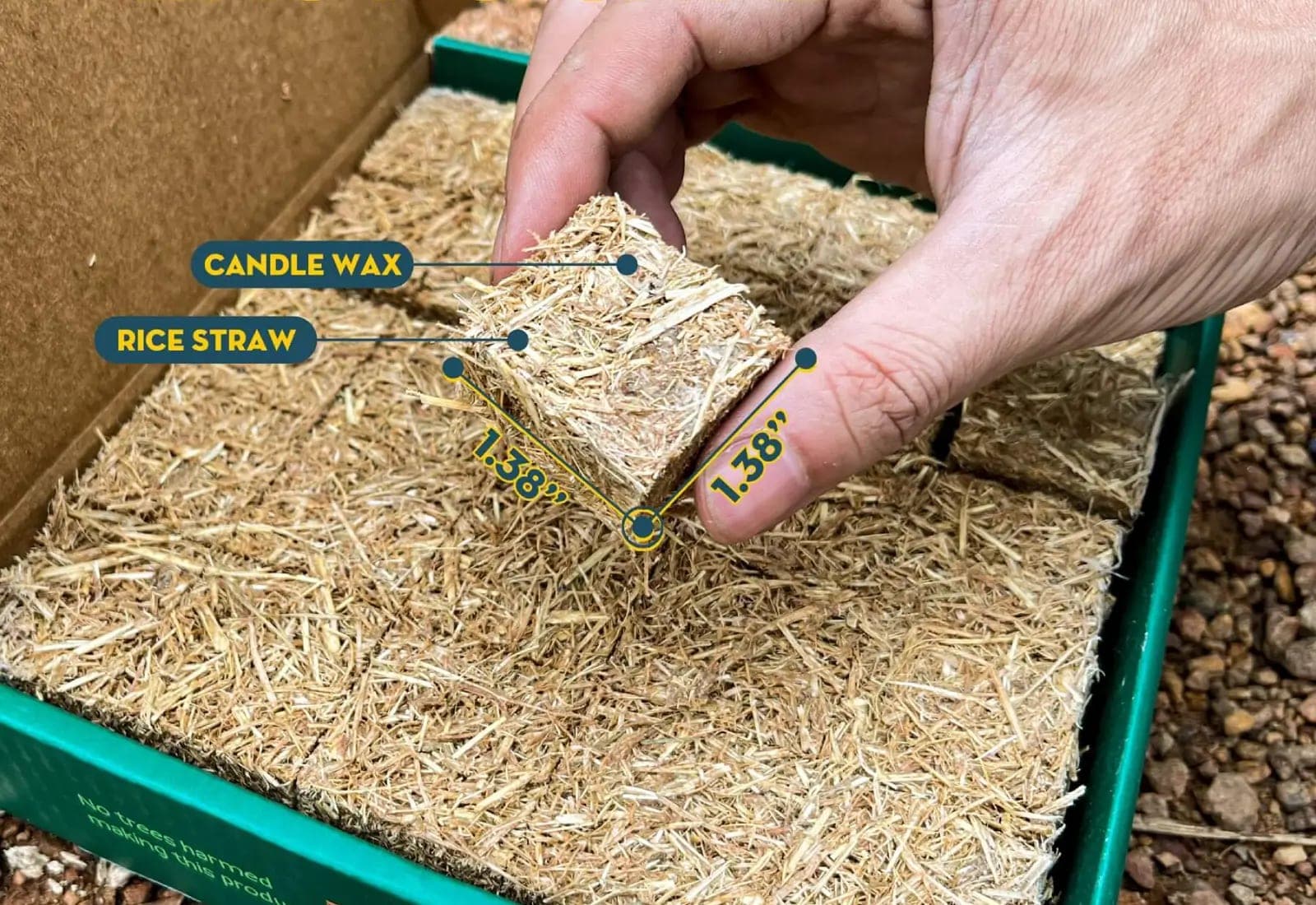 Những viên mồi nhóm lửa Ulstraw ép từ rơm