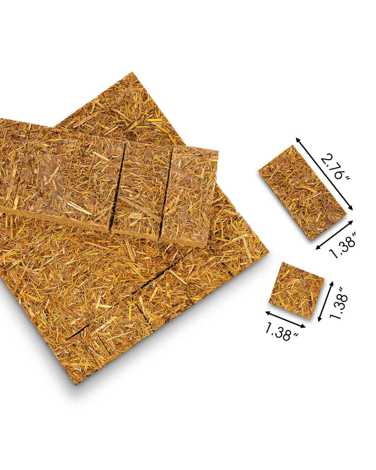 Pressed rice straw firelighter production