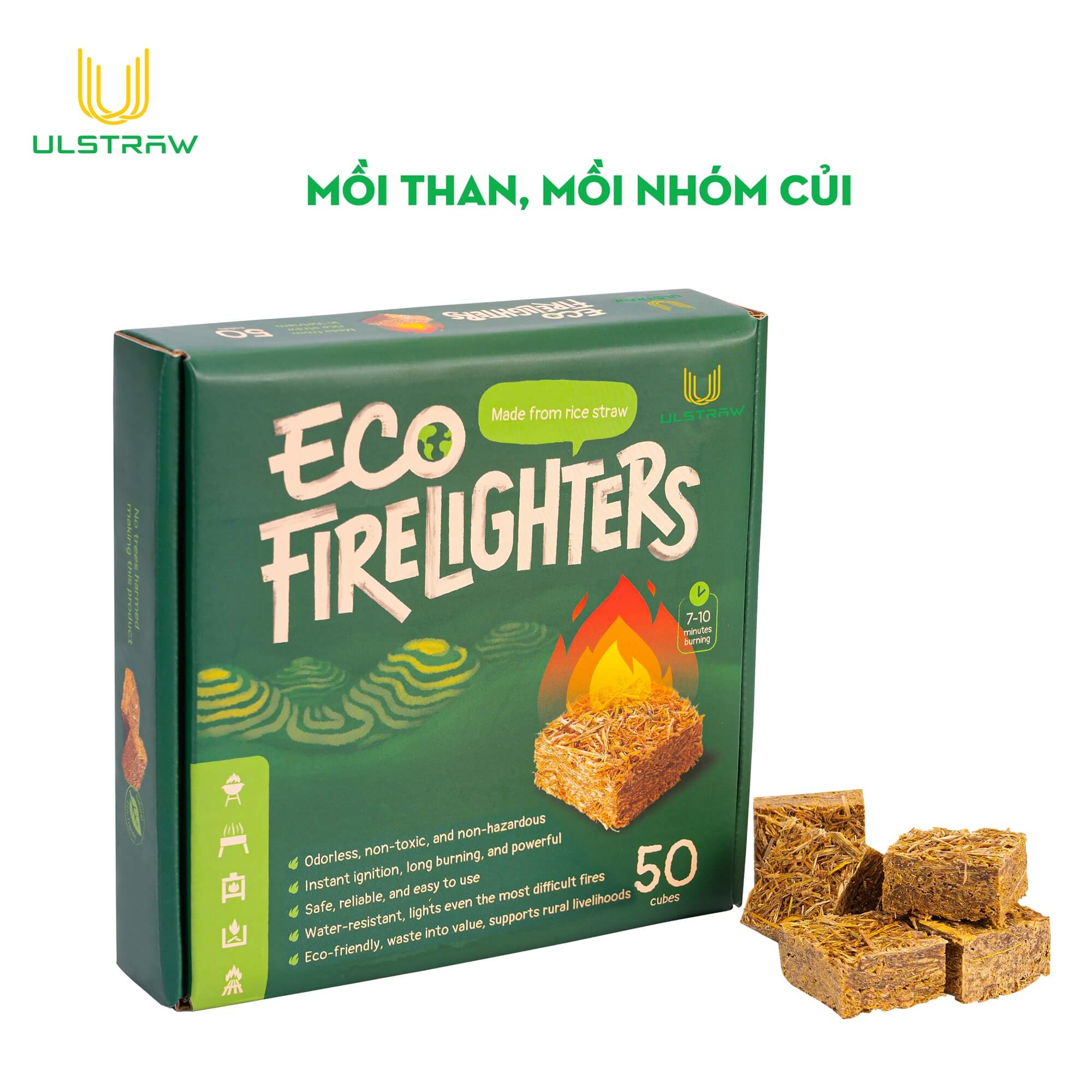 Hộp mồi than mồi lửa Ulstraw dùng cho nội dung review